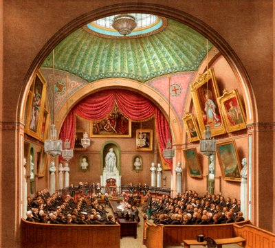 Sala del Consiglio, Guildhall, Città di Londra, 1886 da William Griggs