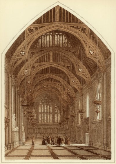 Interno della Guildhall, Città di Londra, 1886 da William Griggs