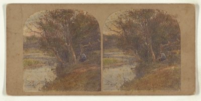 [Uomo pensieroso seduto in riva al fiume] da William Grundy