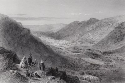 Valle di Sichem e Nablous, antica Sichem da William H. Bartlett