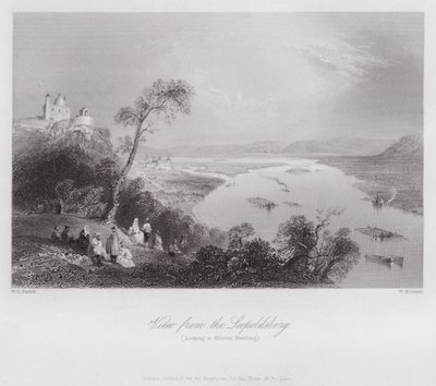 Vista dal Leopoldsberg, guardando verso Kloster Neuburg da William H. Bartlett