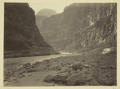 Fiume Colorado, foce del Kanab Wash, sguardo verso ovest da William H. Bell