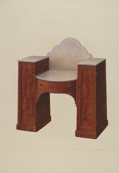 Tavolo da toeletta, c. 1939 da William H Edwards