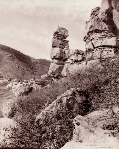 Roccia del Pulpito, Parco Perry (1055) da William H. Jackson