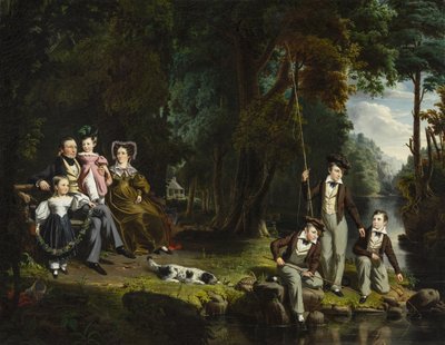 Alexander Masterton e sua moglie e figli, 1834 da William Hamilton
