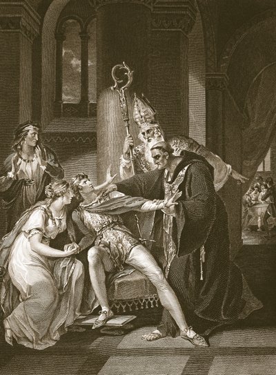 Edwy ed Elgiva, inciso da Isaac Taylor, illustrazione da 
