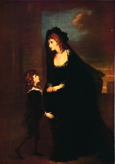 Mrs. Siddons e suo figlio nella tragedia di Isabella, 1784 da William Hamilton