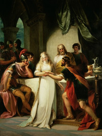 Vortigern e Rowena, 1793 da William Hamilton