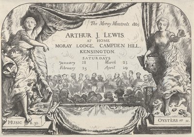 Invito dei Menestrelli di Moray di Arthur James Lewis, 1865 da William Harcourt Hooper