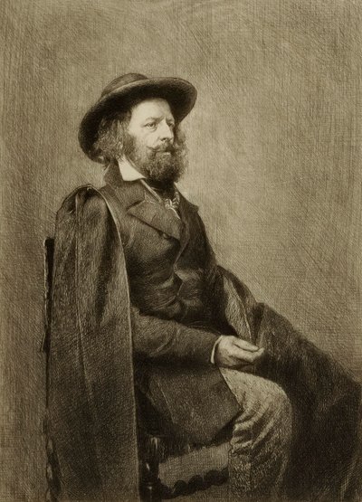 Senza titolo (ritratto di un uomo seduto) da William Harry Warren Bicknell