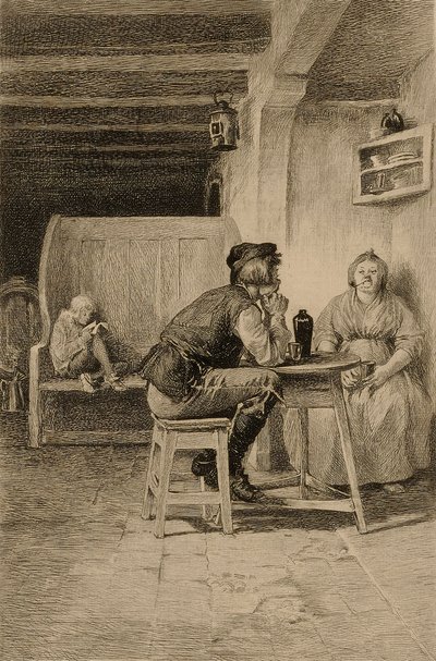 Senza titolo (scena in un pub) da William Harry Warren Bicknell