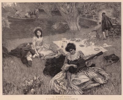 Un picnic sul fiume da William Hatherell