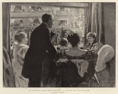 Al Drury Lane Pantomime, una visione del mondo delle fate da William Hatherell