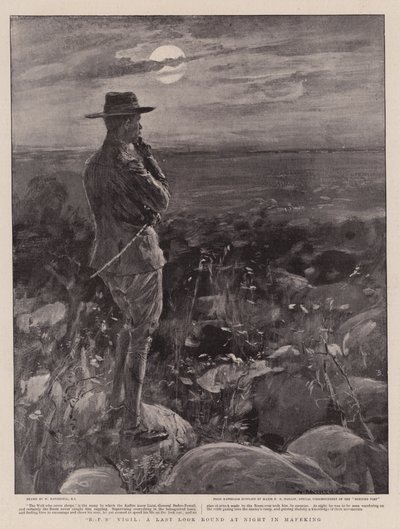 La veglia di B-P, un ultimo sguardo notturno a Mafeking da William Hatherell