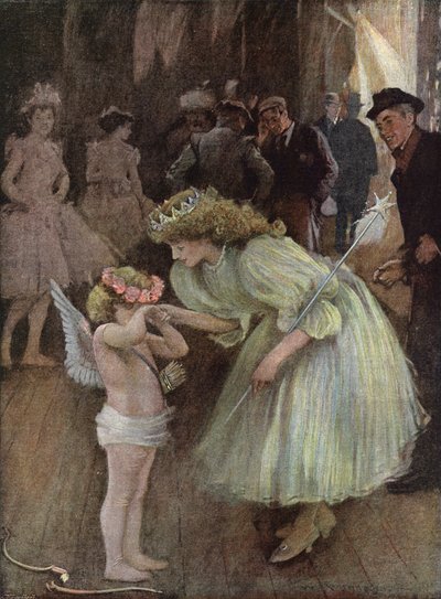 Cupido in difficoltà - una buona fata da William Hatherell