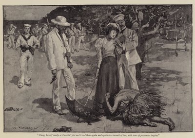 Illustrazione per Un trionfo della civiltà, di Grant Allen da William Hatherell