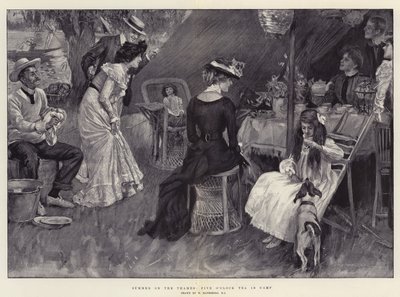 Estate sul Tamigi, tè delle cinque in campeggio da William Hatherell