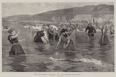 La stagione dei bagni a Boulogne-sur-Mer da William Hatherell