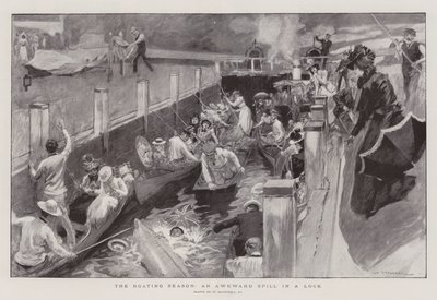 La stagione della navigazione, una caduta imbarazzante in una chiusa da William Hatherell