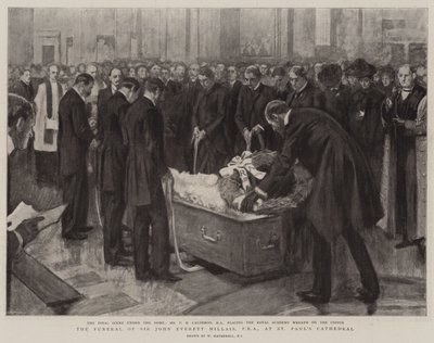 Il funerale di Sir John Everett Millais, PRA, alla Cattedrale di St. Paul da William Hatherell