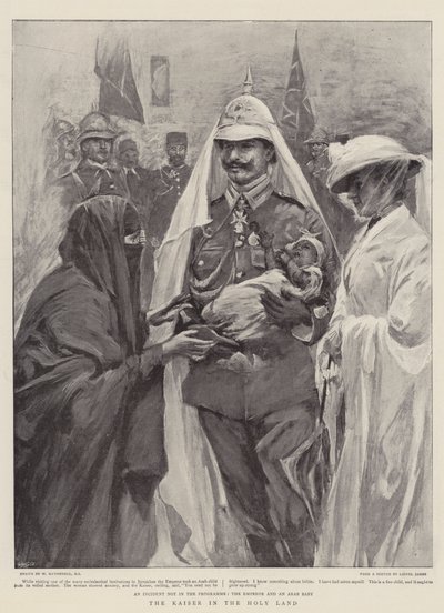 Il Kaiser in Terra Santa da William Hatherell