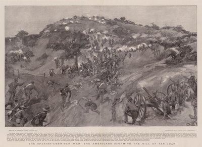 La guerra ispano-americana, gli americani assaltano la collina di San Juan da William Hatherell