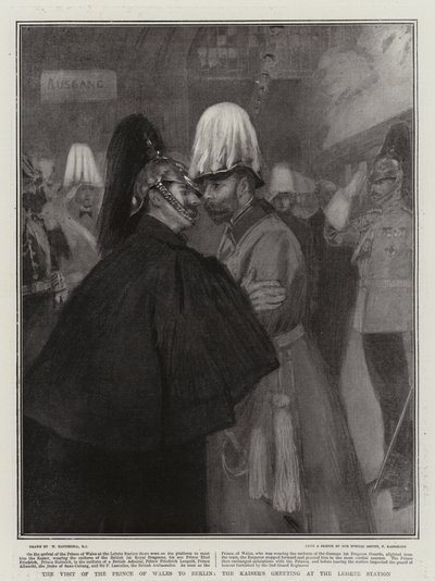 La visita del Principe di Galles a Berlino, il saluto dell