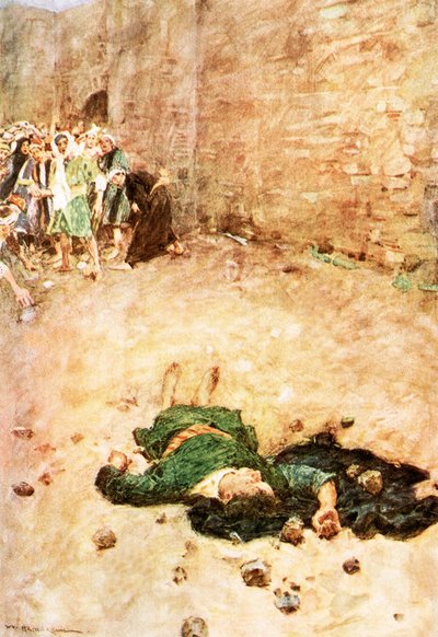 La lapidazione di Stefano da William Hatherell