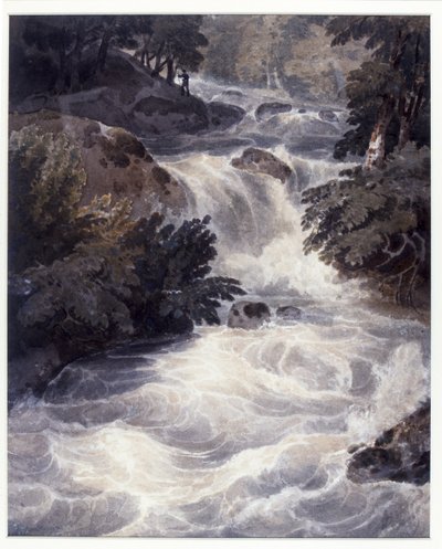 Cascata ad Ambleside, vista attraverso una finestra, 1807 da William Havell