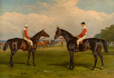Merry Andrew e Chillington - Cavalli su un ippodromo da William and Havell Edmund Hopkins