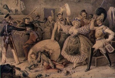 Rissa in una locanda, c.1830 da William Heath