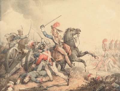 Un episodio alla battaglia di Waterloo da William Heath