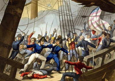 Abbording e presa della nave americana 