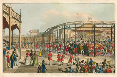 Processione di incoronazione di Sua Maestà Giorgio IV, 19 luglio 1821 da William Heath