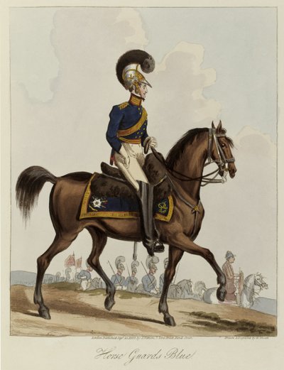 Guardie a cavallo blu, studio dell