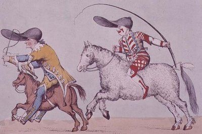 Joseph Grimaldi come il clown 