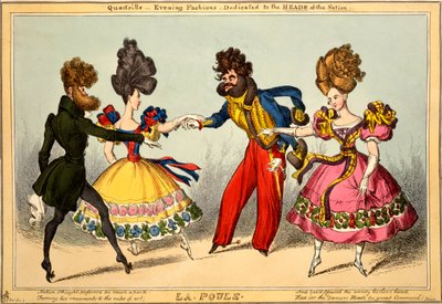 La Poule. Quadriglia - Mode serali, dedicato ai CAPI della Nazione, 1827 da William Heath