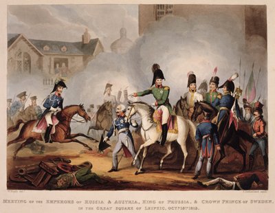 Incontro degli Imperatori di Russia e Austria, Re di Prussia e Principe Ereditario di Svezia nella Grande Piazza di Lipsia, 18 ottobre 1813, da 