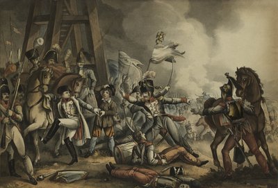 Sauve qui peut, o Ognuno per sé, acquaforte di Thomas Sutherland (1785-1838), pubblicato da James Jenkins, 1 maggio 1816 da William Heath