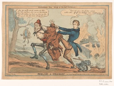 Caricatura di Sir Robert Peel da William Heath