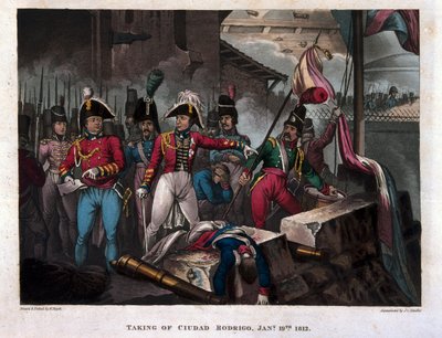 Presa di Ciudad Rodrigo il 19 gennaio 1812, pubblicato nel 1818 da William Heath
