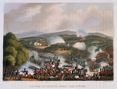 La battaglia di Quatre Bras il 16 giugno 1815 da William Heath