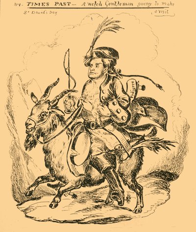 Tempi passati - Un gentiluomo gallese in visita, 1830 da William Heath