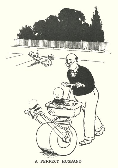 Un marito perfetto (litografia) da William Heath Robinson