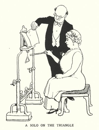 Un assolo sul triangolo da William Heath Robinson