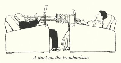 Un duetto sul trombonium da William Heath Robinson