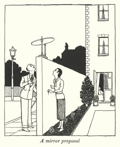 Una proposta allo specchio (litografia) da William Heath Robinson