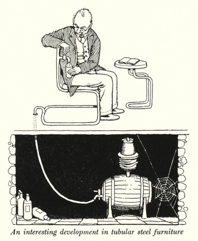 Uno sviluppo interessante nei mobili in acciaio tubolare da William Heath Robinson