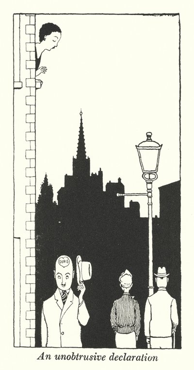 Una dichiarazione discreta (litografia) da William Heath Robinson