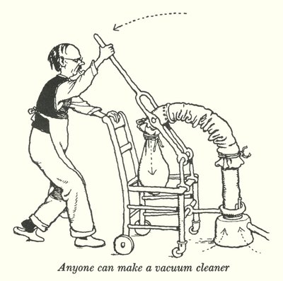 Chiunque può fare un aspirapolvere (litografia) da William Heath Robinson